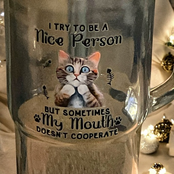 Mason Jar-Glass Cups with Lids and Straws, 24oz Mason Jar NWOT - Picture 2 of 3